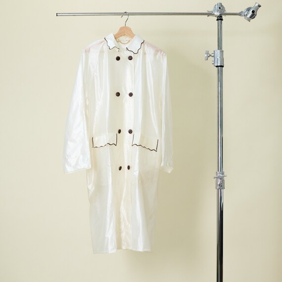 Clear Vinyl Raincoat with Bonnet