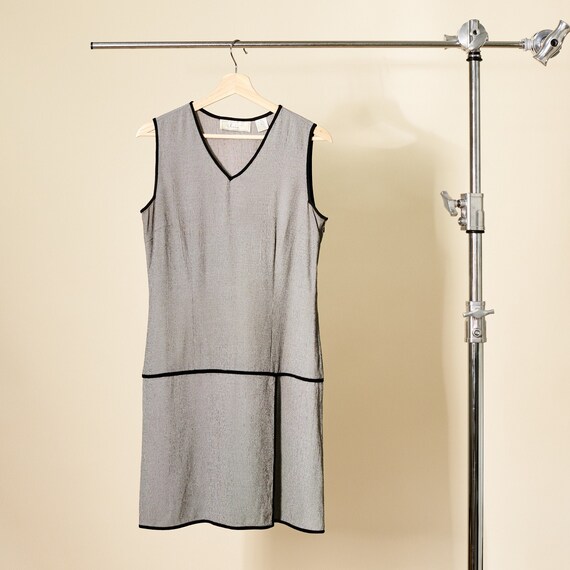 liz claiborne black and white dress