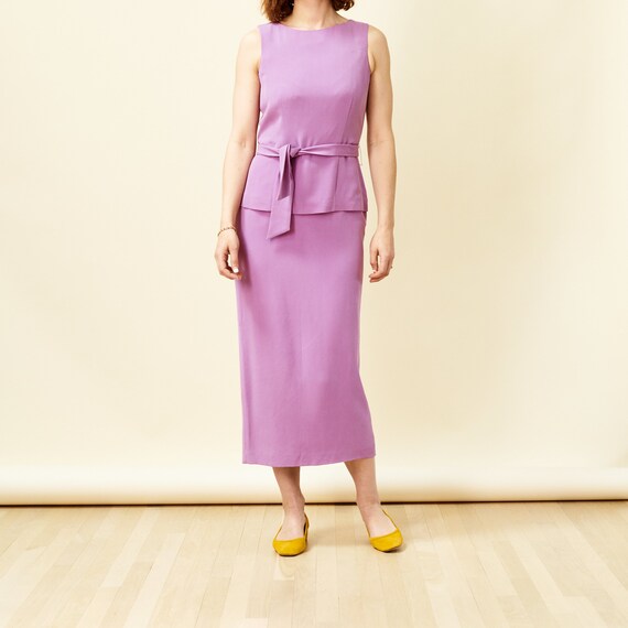 Lavender Silk Dress