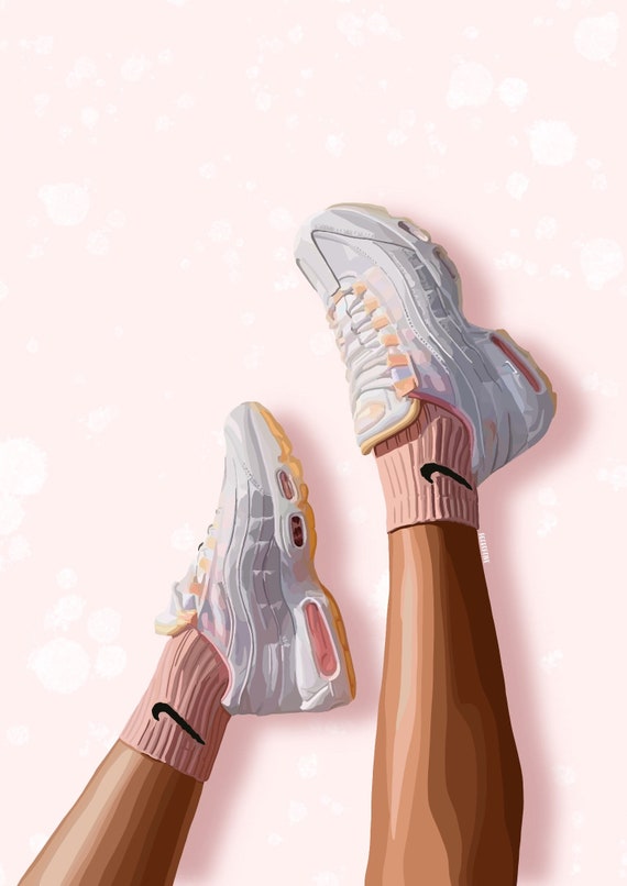 nike air max 95 white and orange