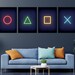 Gaming Posters set of 4, Playstation, Gaming Print, Video Game Decor, Video Game Poster, Teen boy bedroom, Gaming Decor, Digital Files