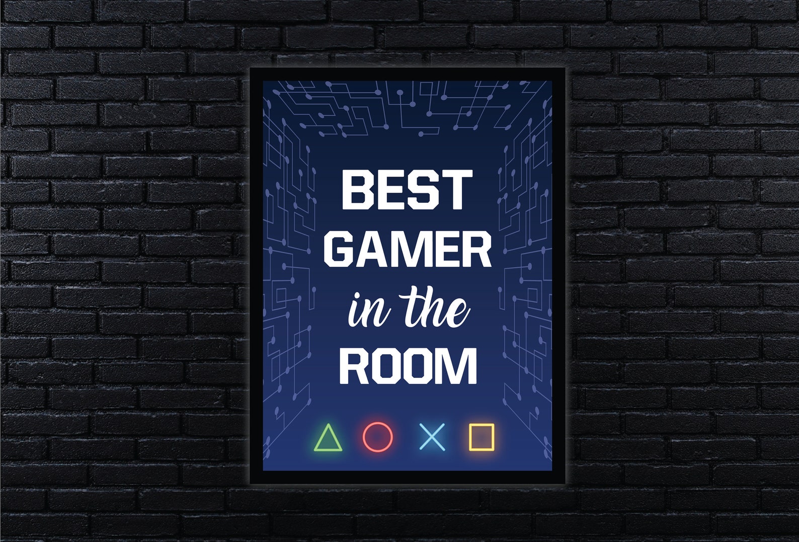 Best Gamer in the Room Gaming Poster Gaming Print Video Etsy