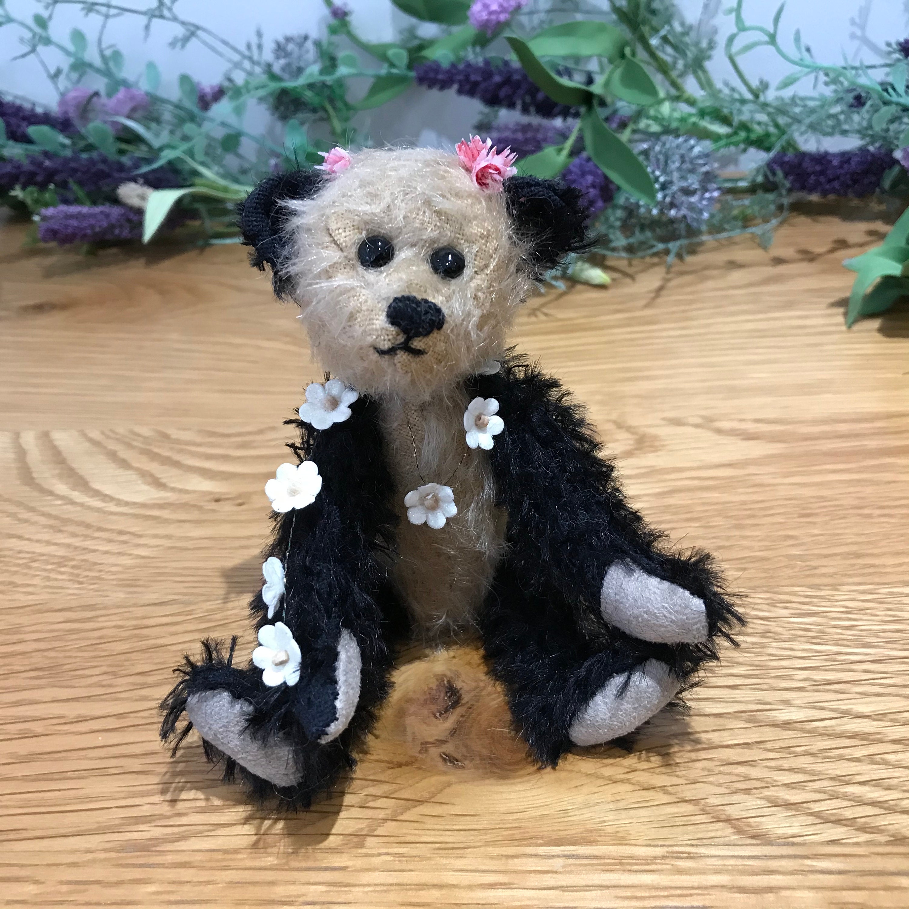 Mia the panda bear Ooak artist Teddy Bear Ooak Teddy bear | Etsy