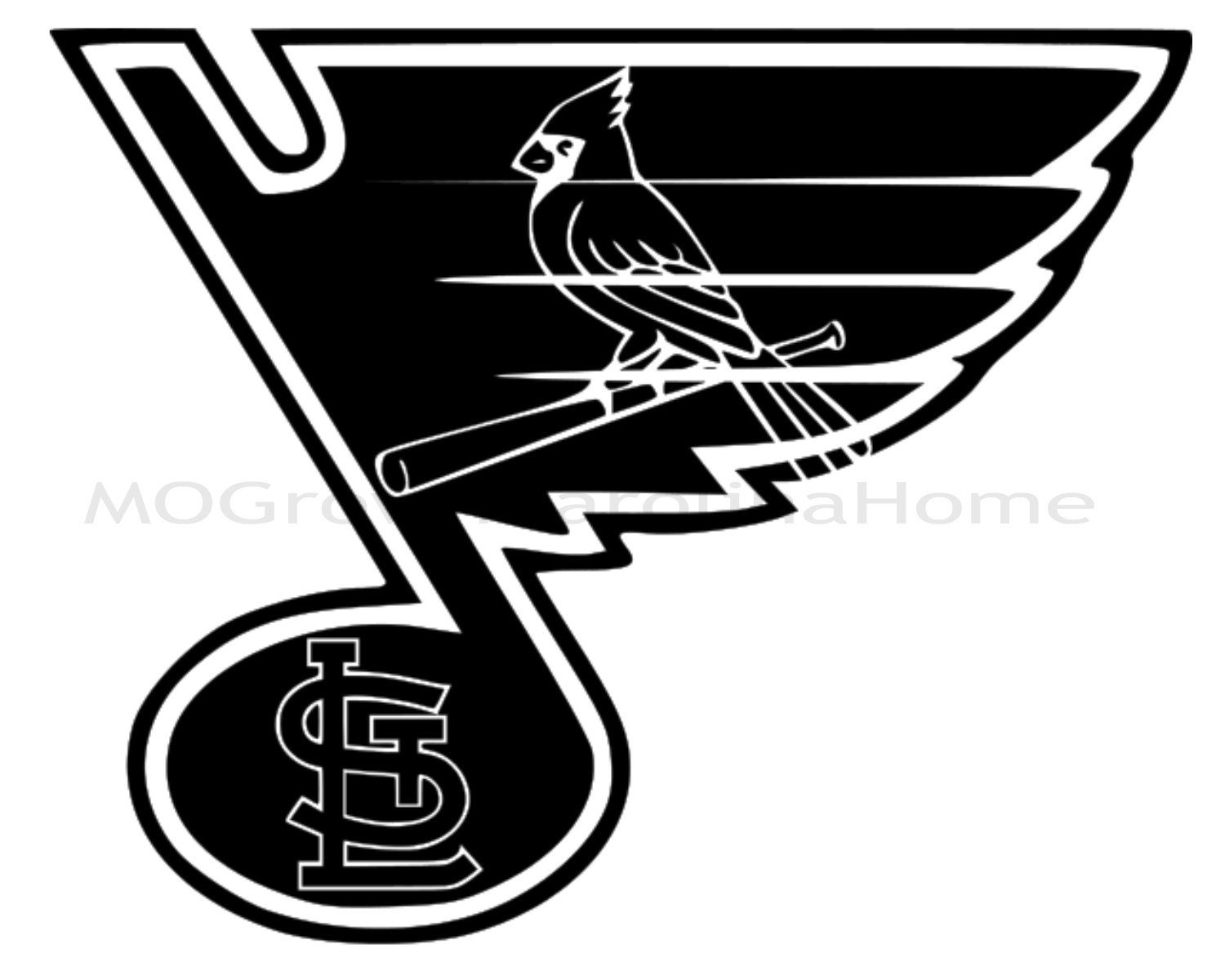 St. Louis sports logo svg STL Cardnials STL Blues Sports Etsy