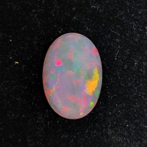 Natural Pink Ethiopian Opal Gemstone ,  12.85 carats Oval Welo Opal Cabochon, AAA Grade Loose Gemstone for Jewelry Making