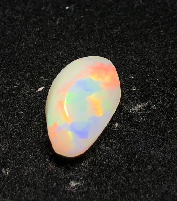 Natural White Ethiopian Opal Tumble Opal Welo Multi Fire Nuggets