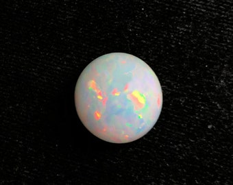 Natural Round 18 Carats Unique Fire Big white Opal stone for pendant, Big 18 MM Round Ethiopian Welo Opal For solitaire ring, AAA round opal