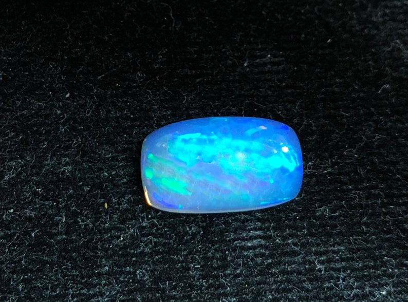Natural Cushion 4.53 Carats Blue Opal Gemstone Cushion Fire opal Stone Ethiopian Welo Cabochon Cushion Opal stone For Making Big Pendant