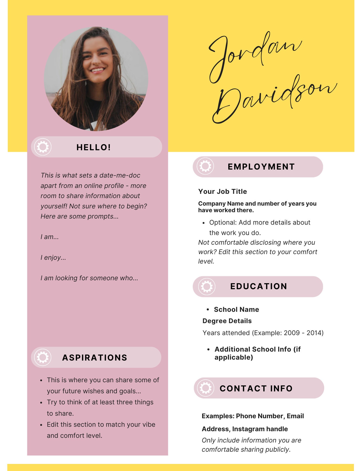 Datemedoc Personal Resume Template the Popular Alternative to Dating Datemedoc Personal Resume Template the Popular Alternative to Dating