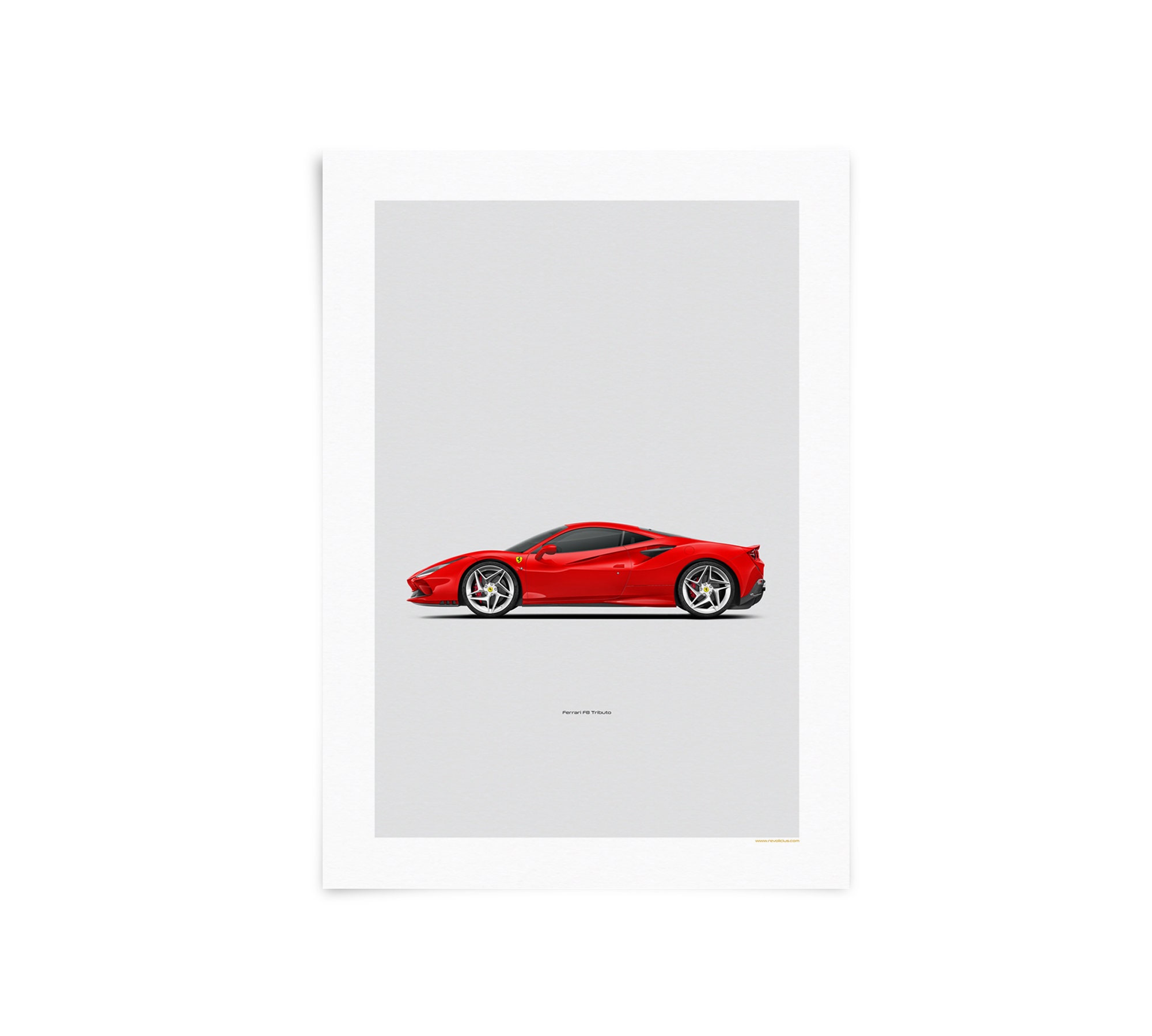 フェラーリ F8 トリブート - 車のポスター - Etsy 日本
