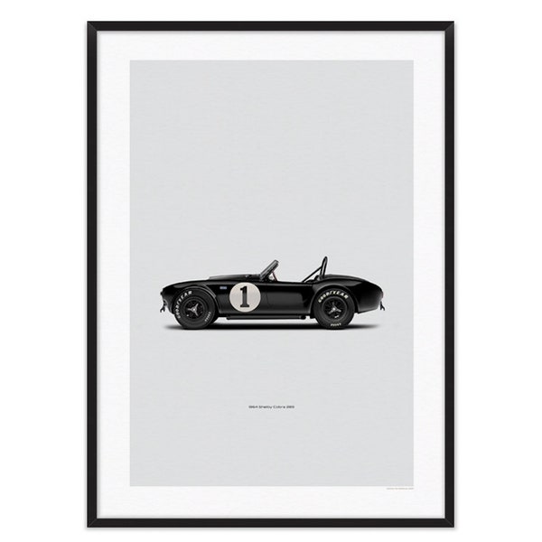 1964 Shelby Cobra 289 - Car poster, car illustration, car print