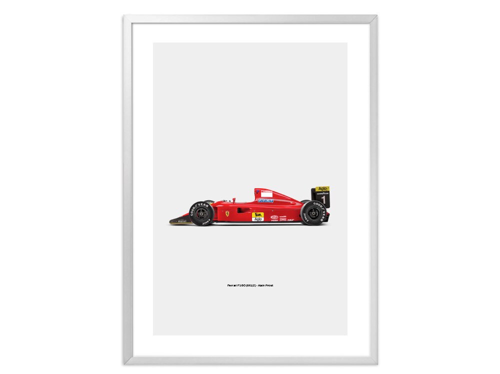 Ferrari F1-90 Car Poster - Etsy