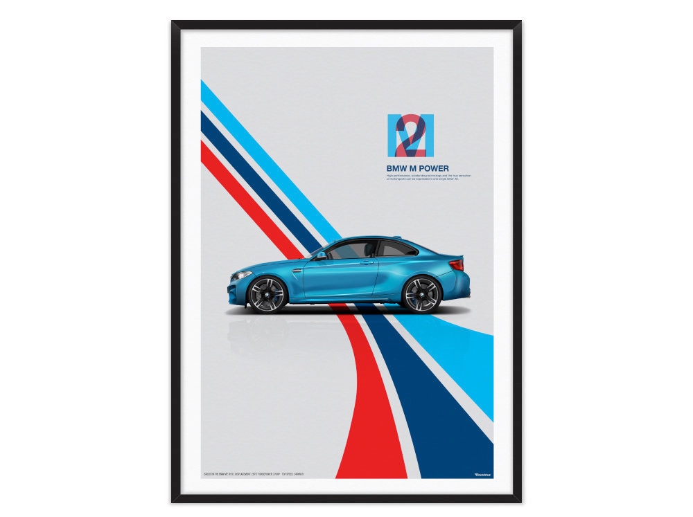 スーパーカー B2サイズポスター《スリーアウトチェンジ》 （BMW M2 