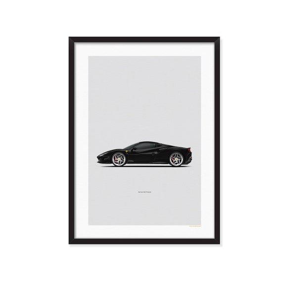 フェラーリ F8 トリブート - 車のポスター - Etsy 日本