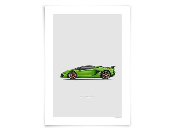 Lamborghini Aventador Roadster Poster by Sportscars OfBelgium