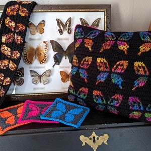 Butterfly Wings Mosaic Crochet Patterns by Sixel Design