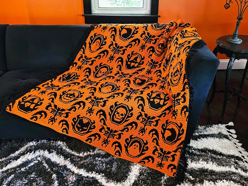 Gothica Mosaic Crochet Blanket Pattern by Sixel Design image 1