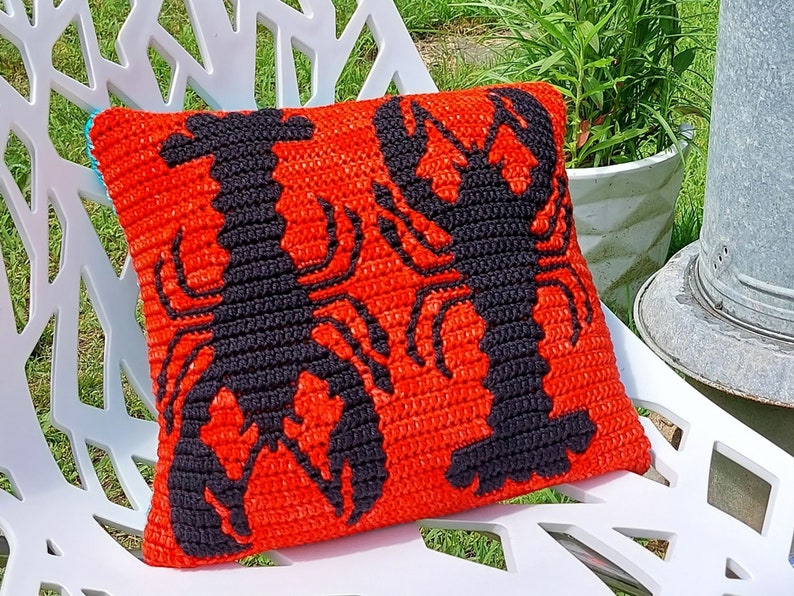 Lobstah Mosaic Crochet Lobster Pattern by Sixel Design image 3