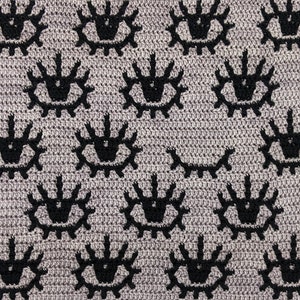 Eyes Mosaic Crochet Pattern Chart by Sixel Design image 5