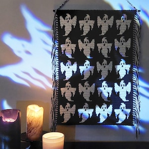 Patrón de crochet de mosaico fantasma Gráfico de fantasmas de Sixel Design