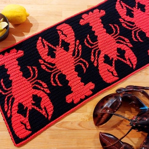 Lobstah Mosaic Crochet Lobster Pattern by Sixel Design image 1