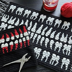 Haakpatroon tandenmozaïek van Sixel Design