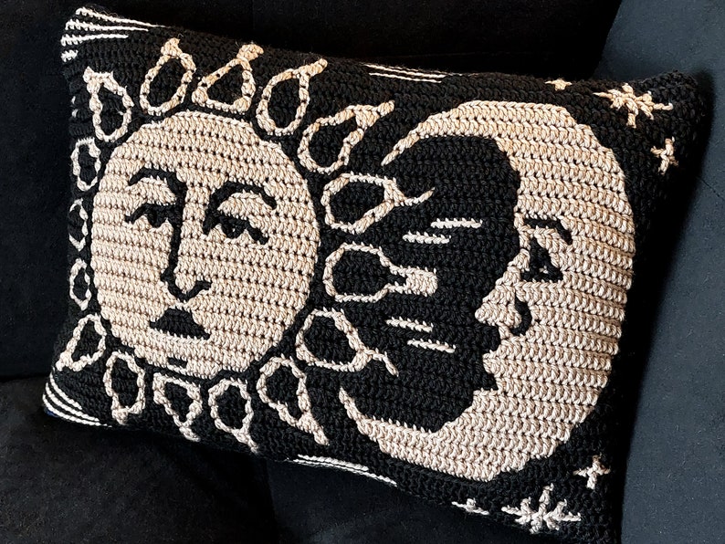 Sun & Moon Mosaic Crochet Pattern by Sixel Design image 4