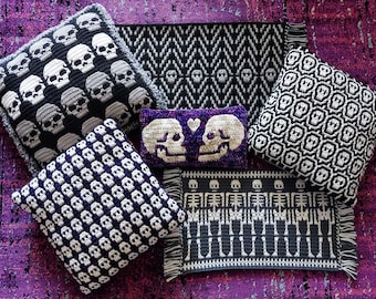 The Catacombs Pack Mosaic Crochet Skull Patterns by Sixel Design