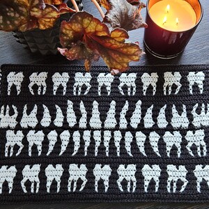 Teeth Mosaic Crochet Pattern by Sixel Design - Etsy