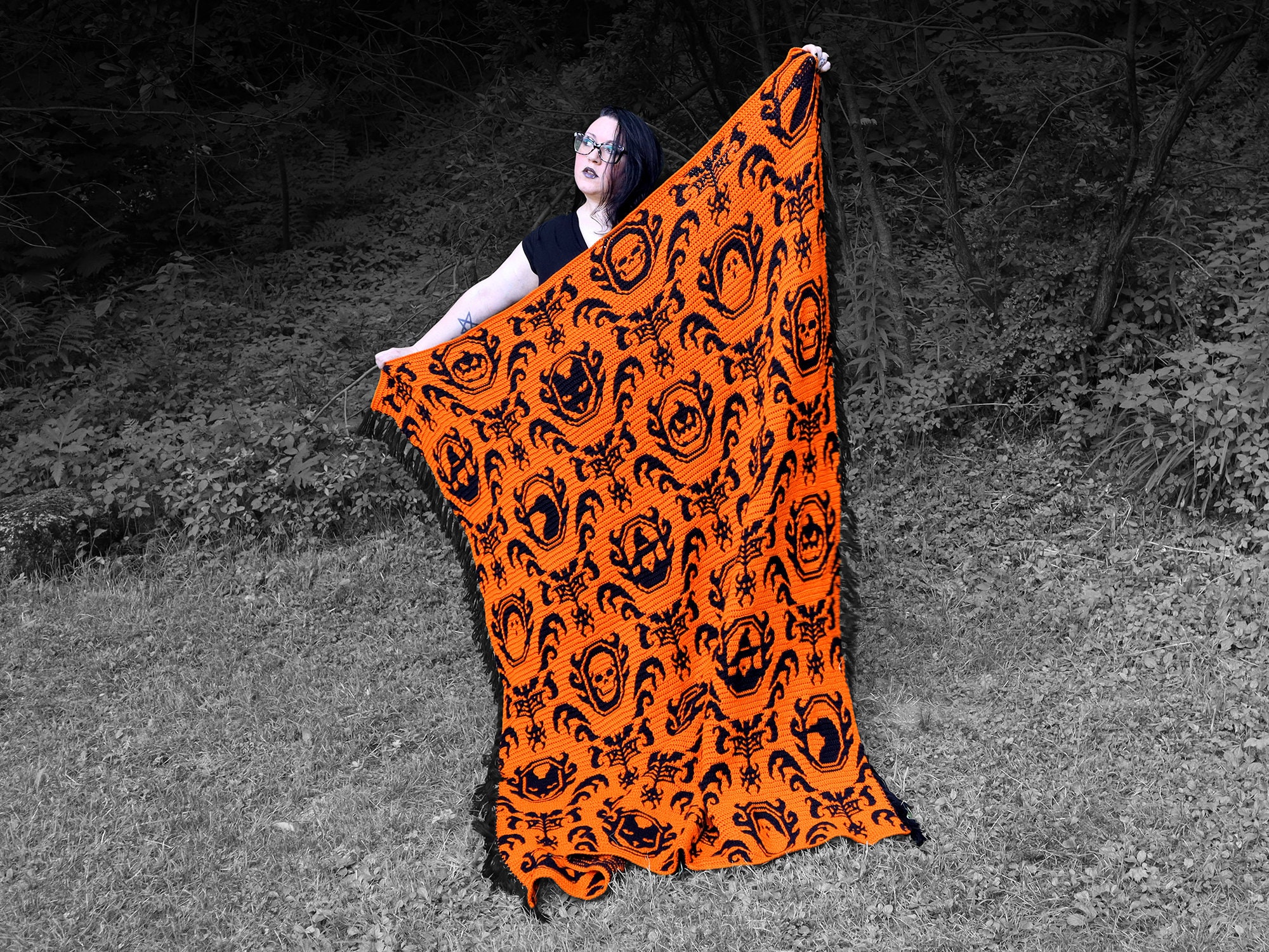 Gothica Mosaic Crochet Blanket Pattern by Sixel Design - Etsy