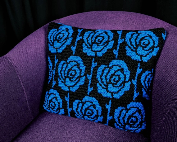Roses and Thorns Mosaic Crochet Pattern Chart by Sixel Design - Etsy