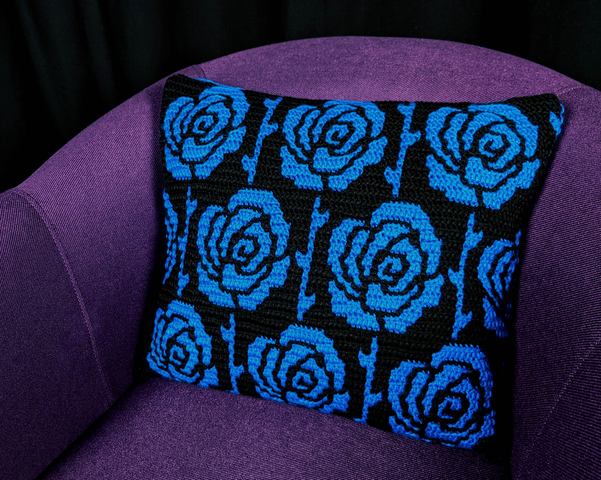 Roses and Thorns Mosaic Crochet Pattern Chart by Sixel Design - Etsy