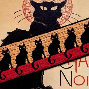 Cat Noir Mosaic Crochet Pattern Chart by Sixel Design image 2