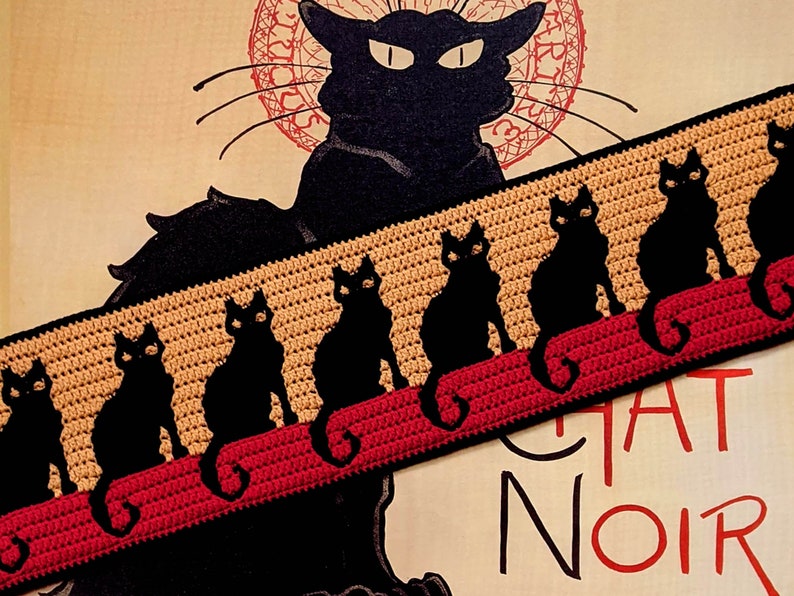 Cat Noir Mosaic Crochet Pattern Chart by Sixel Design image 2