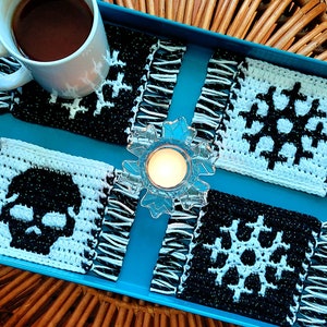 Snowflakes Mosaic Crochet Pattern Chart by Sixel Design image 2