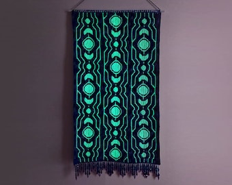 Gravity Mosaic Crochet Pattern Chart Celestial Wall Hanging Banner by Sixel Design