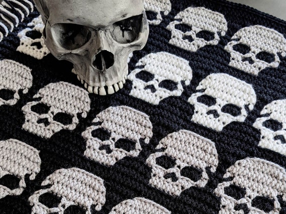 The Catacombs Pack Mosaic Crochet Skull Patterns by Sixel Design