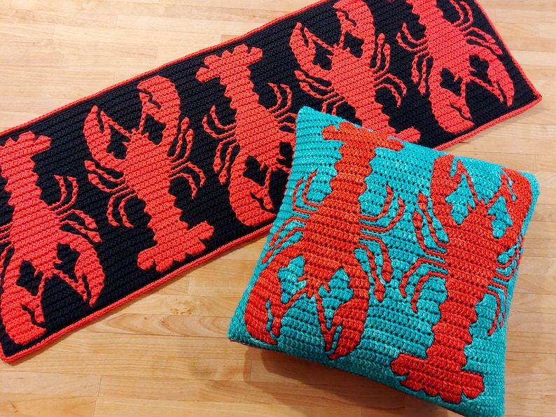 Lobstah Mosaic Crochet Lobster Pattern by Sixel Design image 2