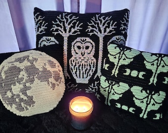 Pacote com 3 padrões de crochê em mosaico Nocturne da Sixel Design