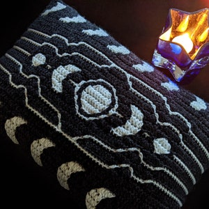 Gravity & Good Night Set Mosaic Crochet Patterns Celestial Moon Design by Sixel Design image 5