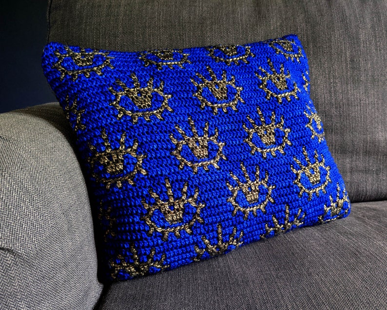 Eyes Mosaic Crochet Pattern Chart by Sixel Design image 2