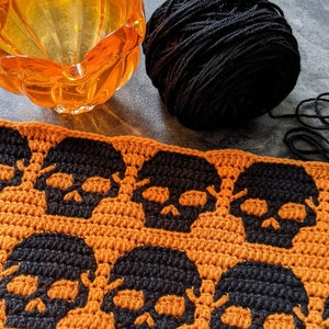 Big Skulls Mosaic Crochet Pattern Chart by Sixel Design image 6