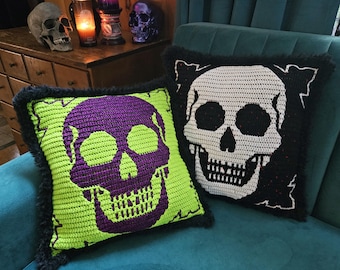 Mega Skull Mosaic Crochet Pattern by Sixel Design