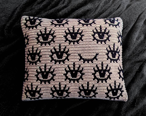 Eyes Mosaic Crochet Pattern Chart by Sixel Design