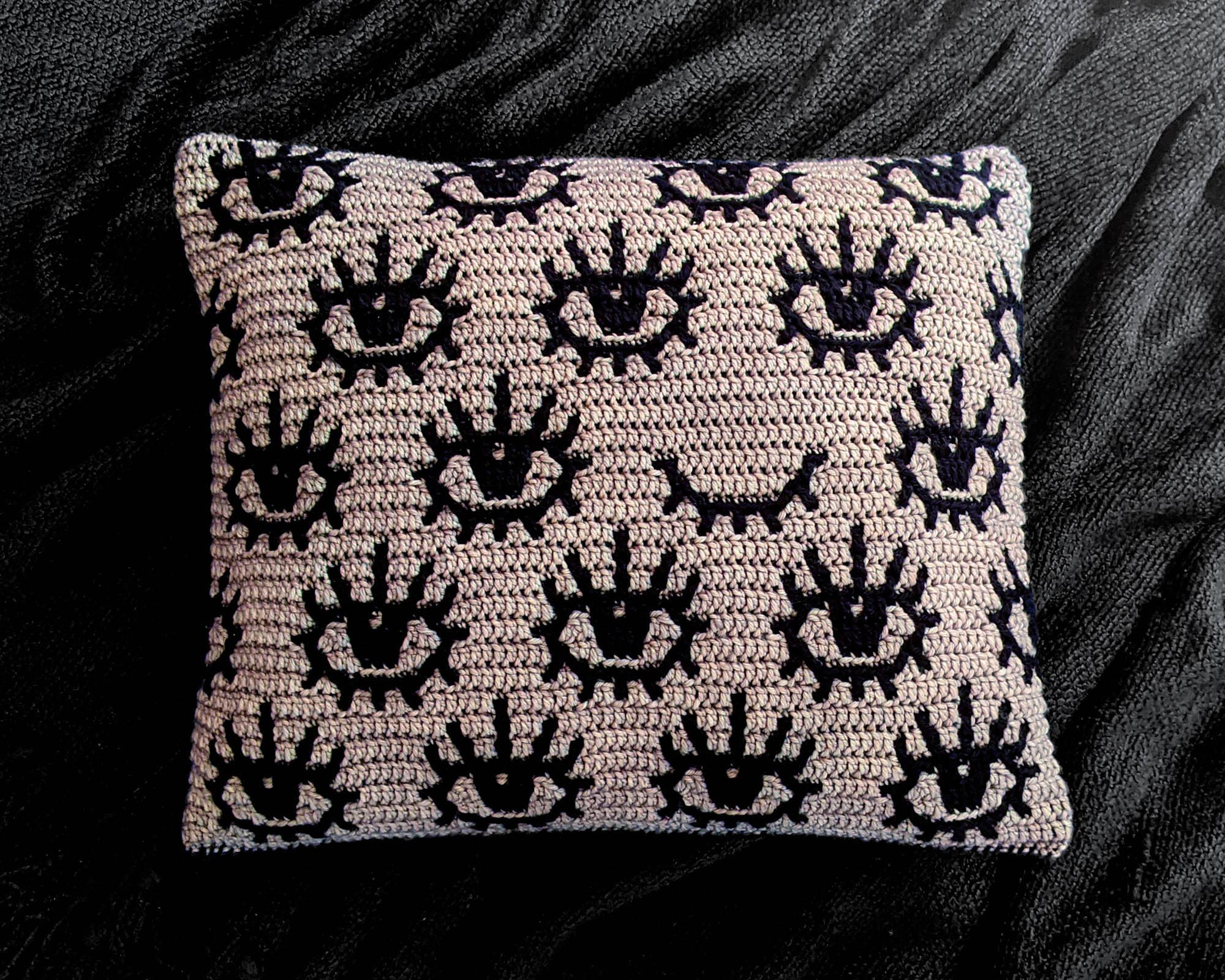 Eyes Mosaic Crochet Pattern Chart by Sixel