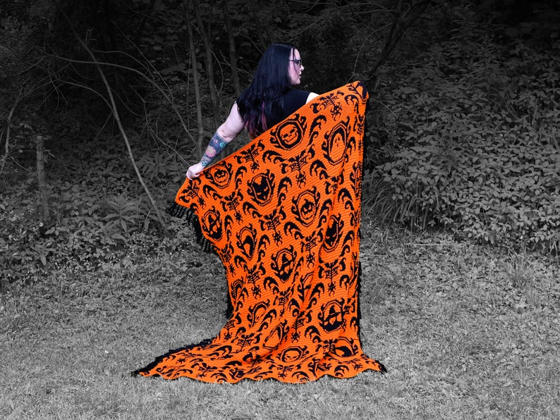 Gothica Mosaic Crochet Blanket Pattern by Sixel Design image 3