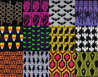 Ultimate Halloween 12 Pack Mosaic Crochet Patterns by Sixel Design