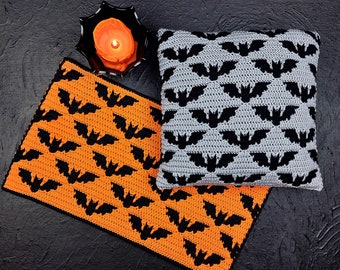 Batty Mosaic Crochet Pattern Bat Chart by Sixel Design