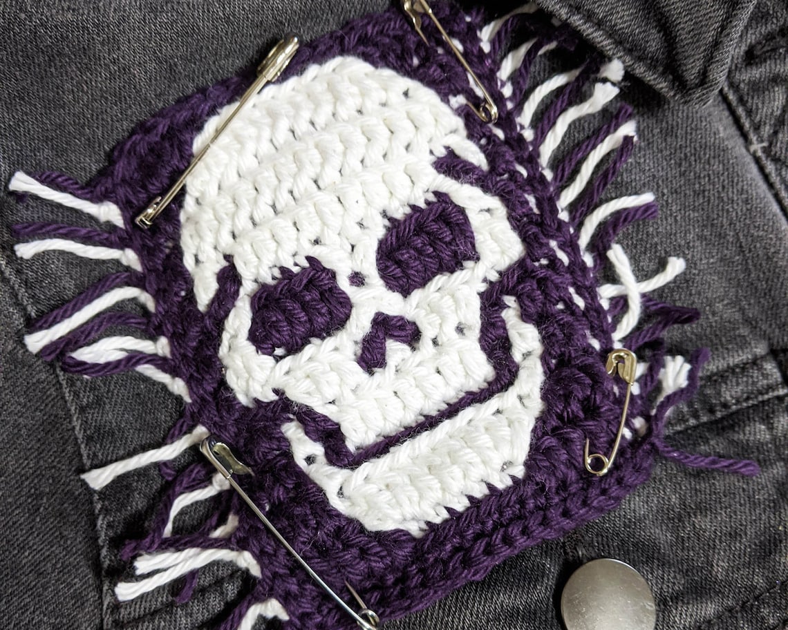 Everyday Skulls 3 Pack Mosaic Crochet Patterns Charts by Sixel | Etsy