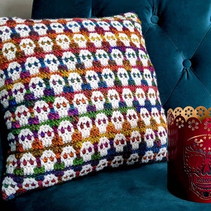 Mini Skulls Mosaic Crochet Full Pattern by Sixel Design image 1